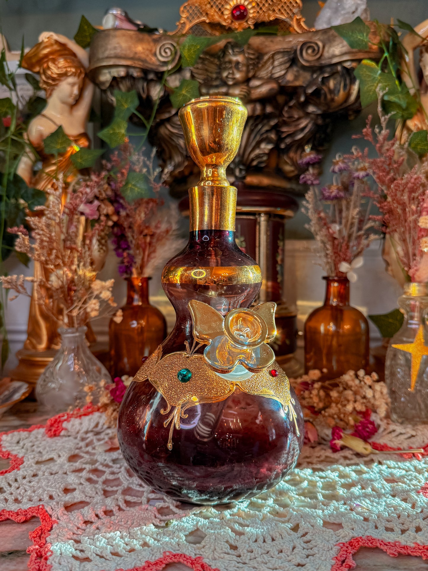 24k purple glass bohemian✨