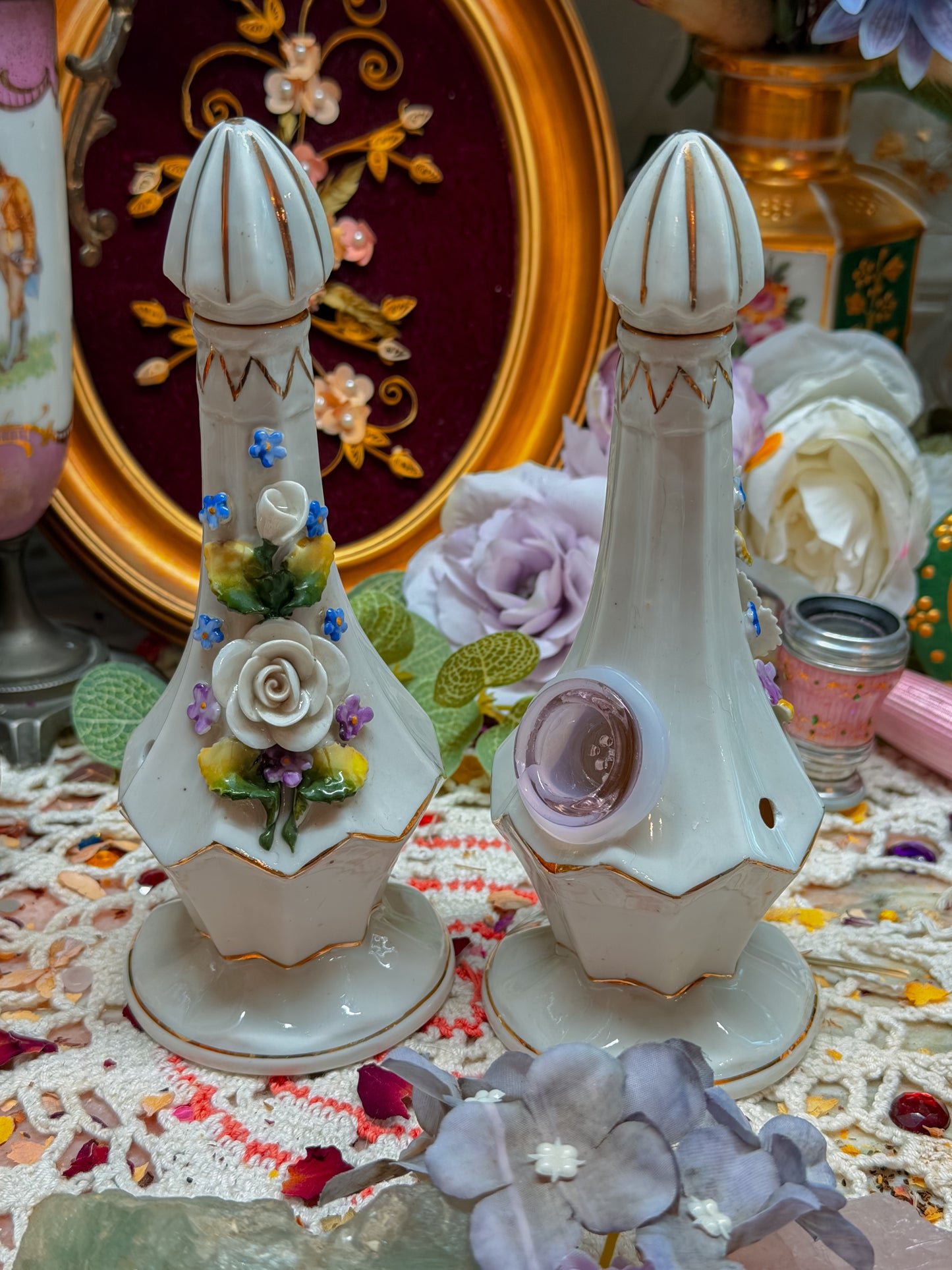 3D floral German made pipes✨