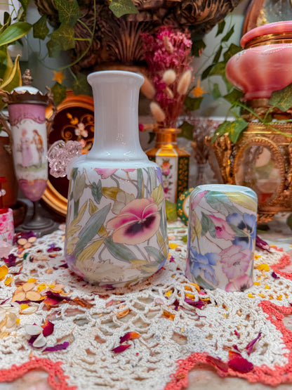 Independent artist floral carafe✨