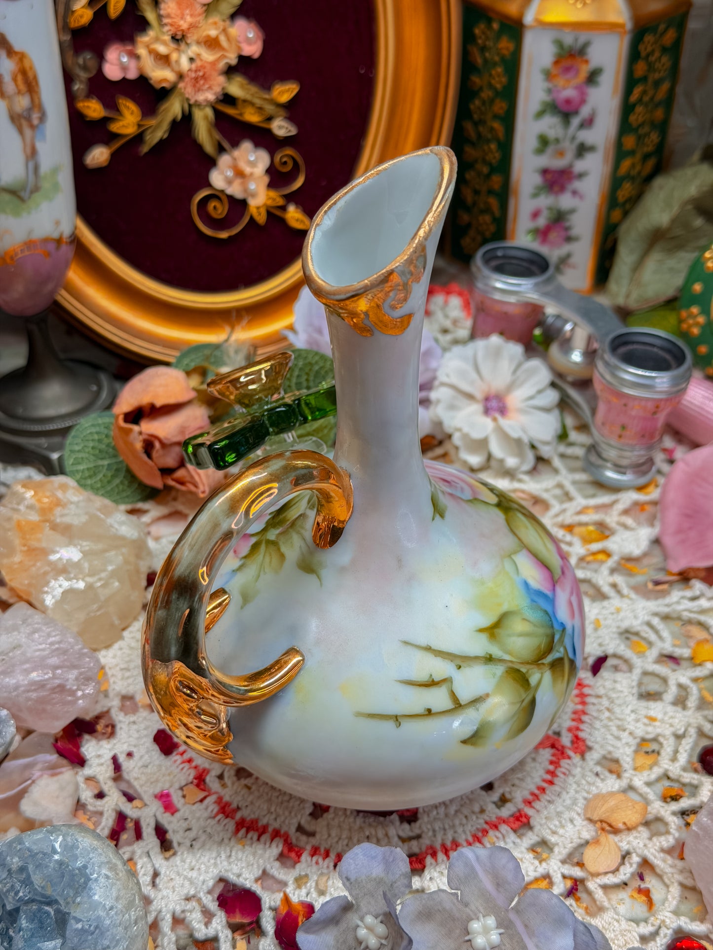 Limoges/Nippon floral set✨