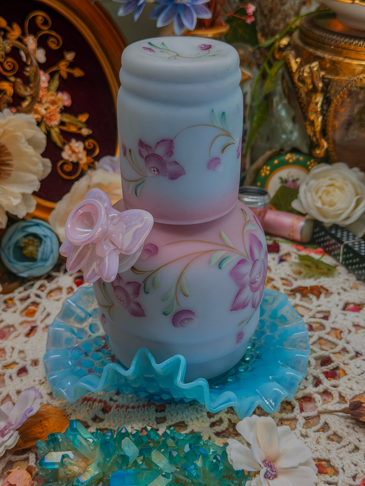 RARE limited edition Burmese Fenton set!!!✨