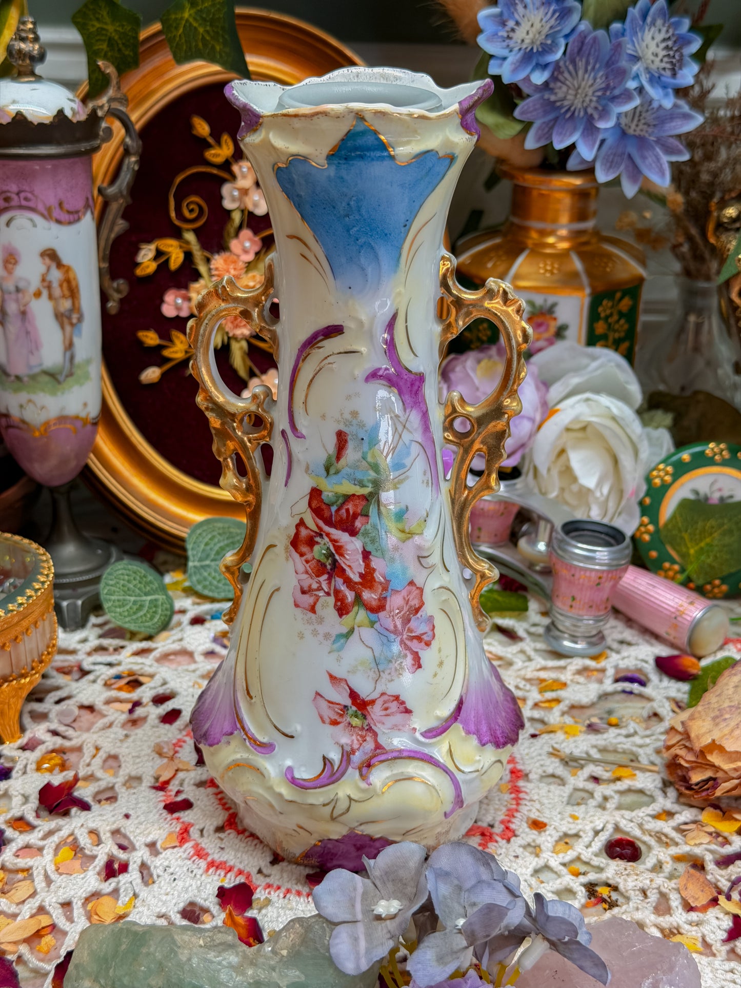 Austrian floral with mouth piece✨