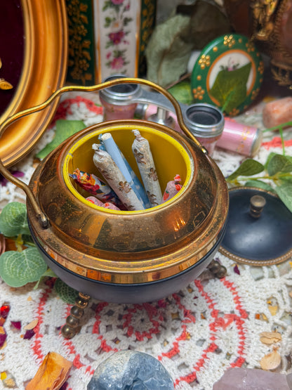 Brass Cauldron cigarette stash✨