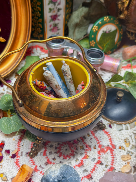 Brass Cauldron cigarette stash✨