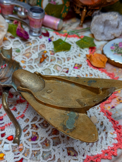 Solid brass fly ashtray🕷️