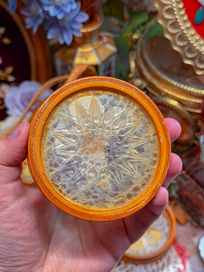 Bamboo and real butterfly coasters and basket✨