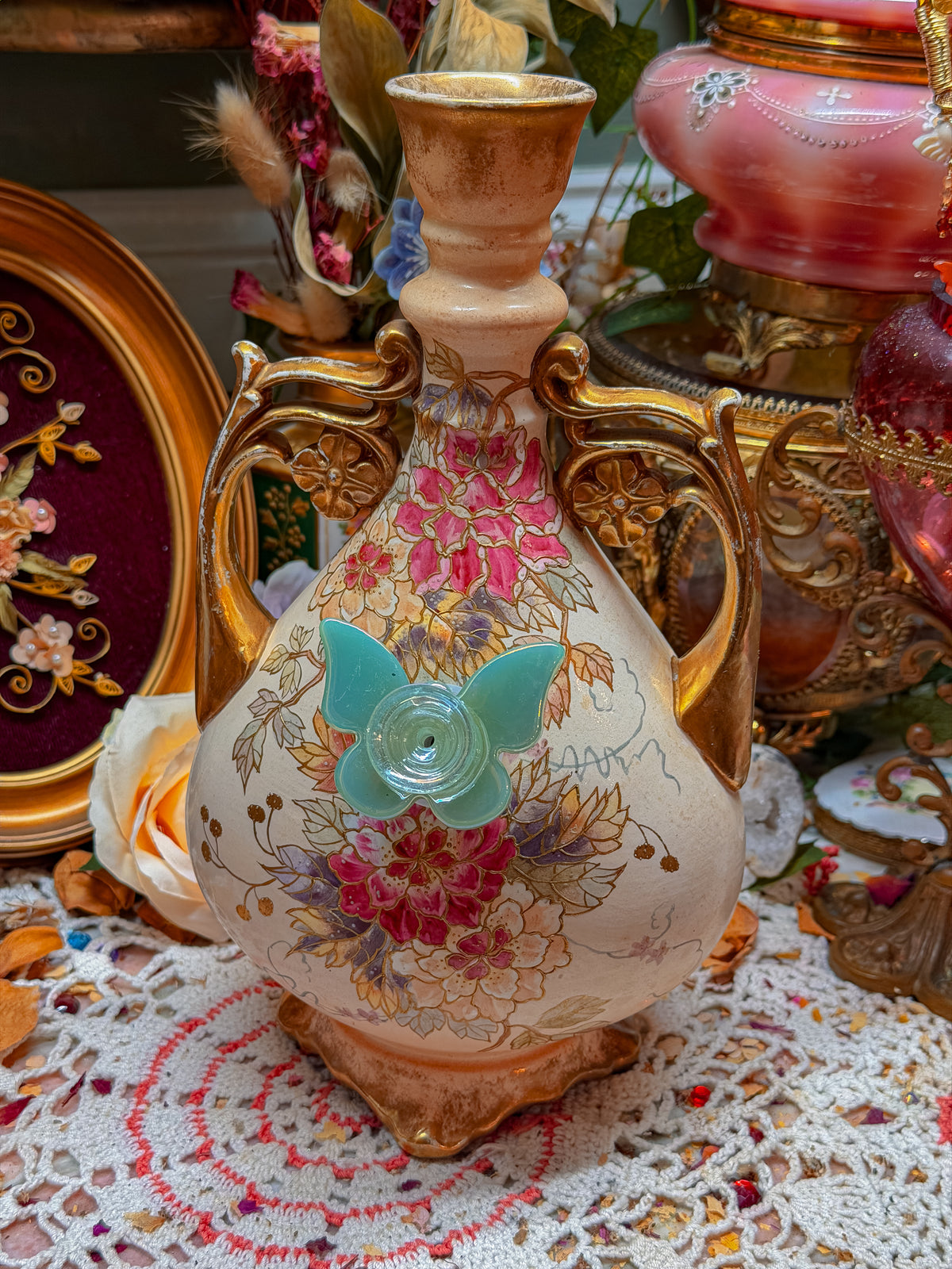 Royal Bonn floral bong✨