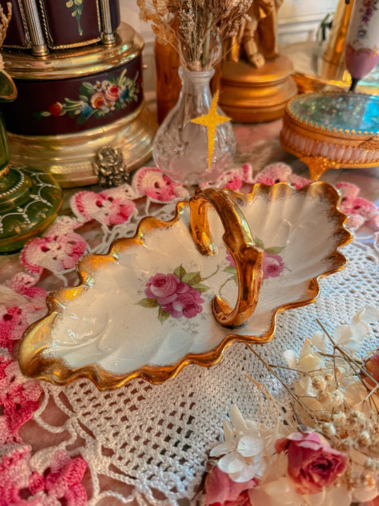 Floral handled ashtray✨