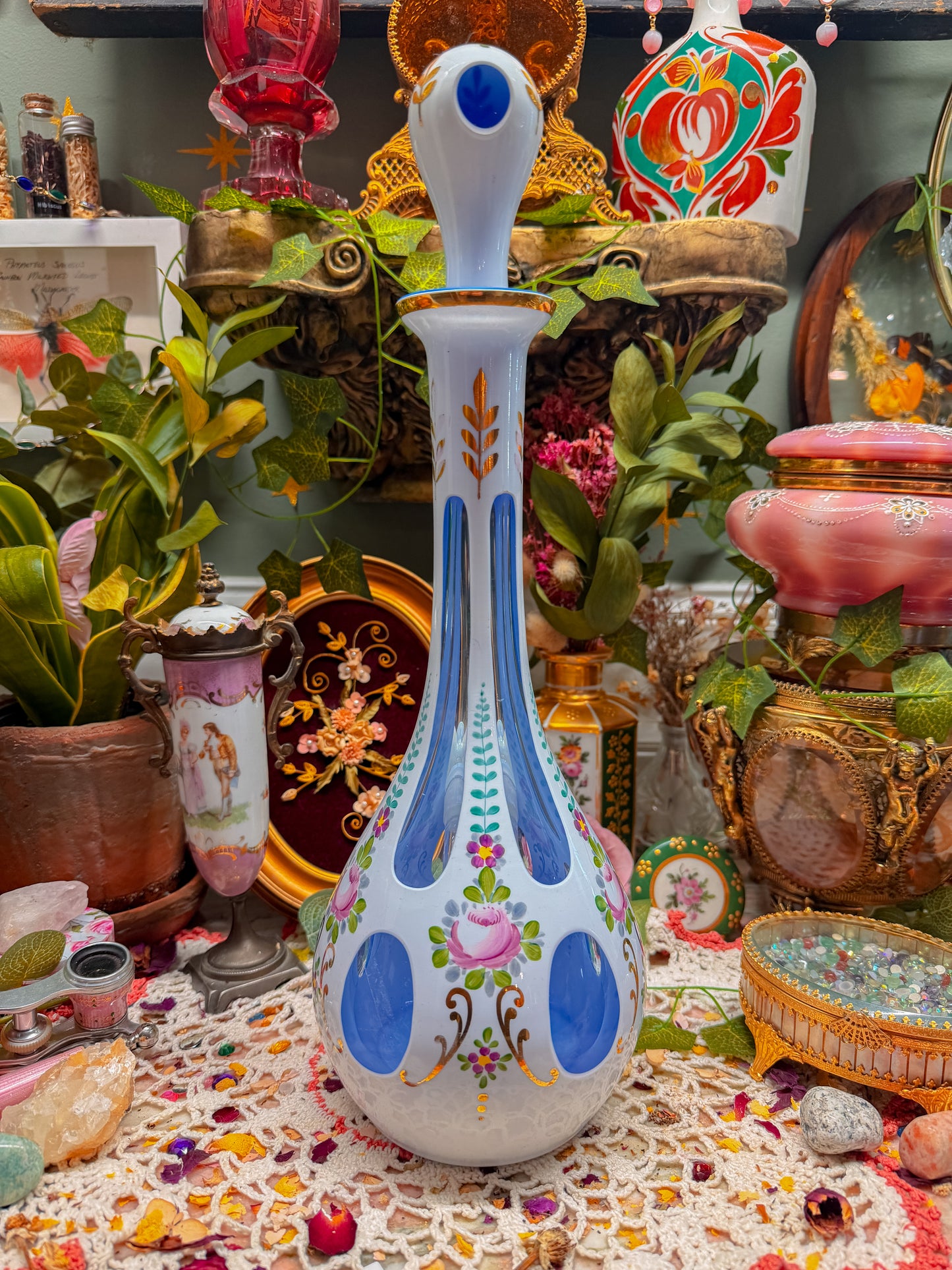 Bohemian Czech cut glass✨