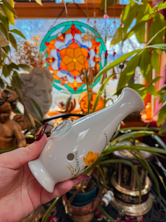 Yellow floral pipe✨
